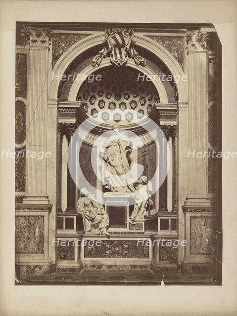 Monument to Cardinal Neri Corsini, Cappella Corsini..., Rome, 1732-1735, (1875-1885). Creator: Unknown.