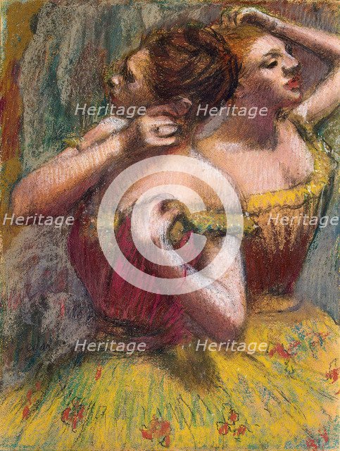 'Two Dancers', 1898-1899.  Artist: Edgar Degas