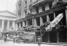 Tearing down Morgan offices, 1913. Creator: Bain News Service.