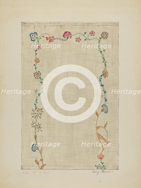 Bedspread, c. 1936. Creator: Mary Berner.