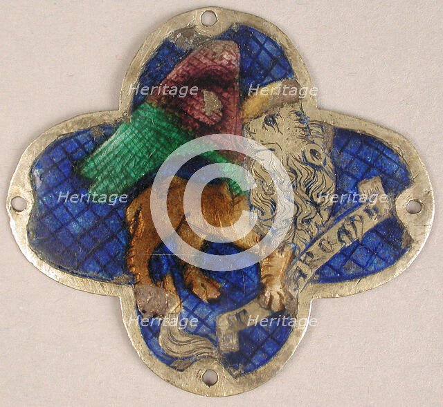 Plaque with the Lion of Saint Mark, Catalan, 14th century. Creator: Unknown.