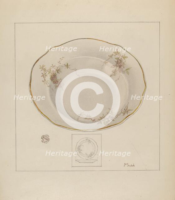 Dinner Platter, c. 1937. Creator: Joseph Sudek.