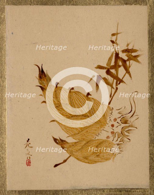 Bamboo Shoots, ca. 1880s. Creator: Shibata Zeshin.