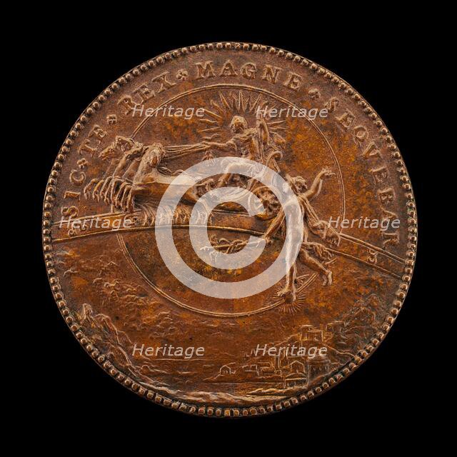 The Sun Driving Along the Zodiac [reverse], 1630. Creator: Unknown.