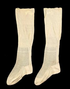 Stockings, American, 1850-60. Creator: Unknown.