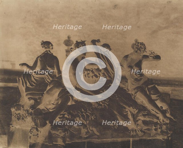 [Fountain at Versailles], ca. 1851. Creator: Louis-Rémy Robert.