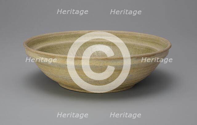 Dish with Incised Fan Pattern, 14th century. Creator: Unknown.