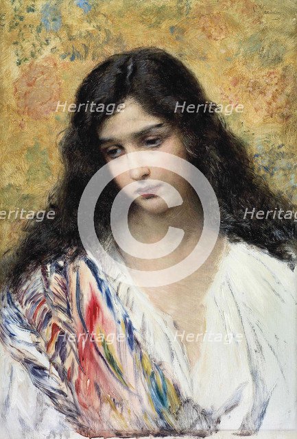 Russian Beauty, 1900s. Artist: Makovsky, Konstantin Yegorovich (1839-1915)