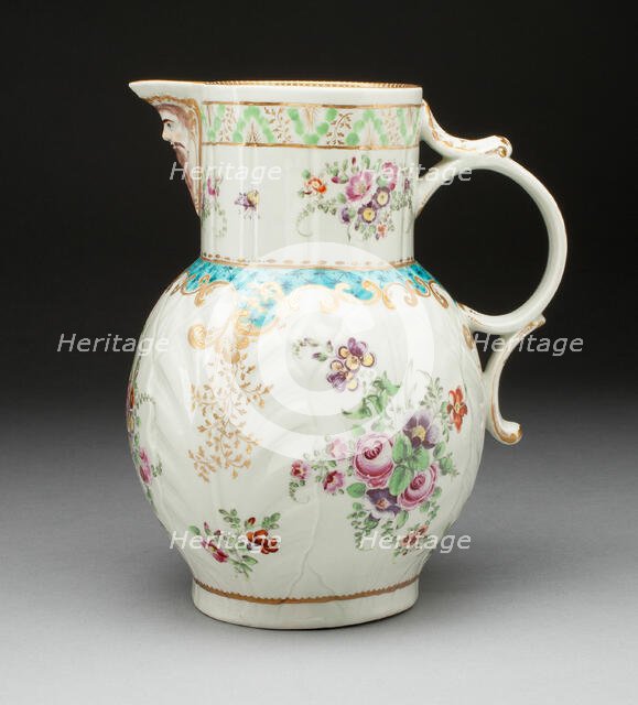 Jug, Worcester, c. 1775. Creator: Royal Worcester.