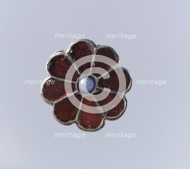 Rosette Brooch, Frankish, first half 6th century. Creator: Unknown.