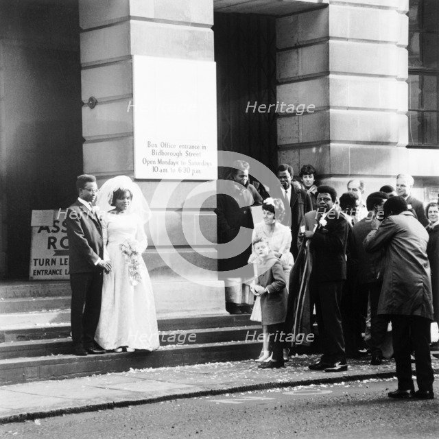 A wedding, Camden, London, 1969. Artist: Henry Grant