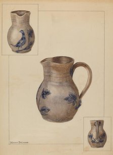 Water Jug, c. 1936. Creator: Yolande Delasser.