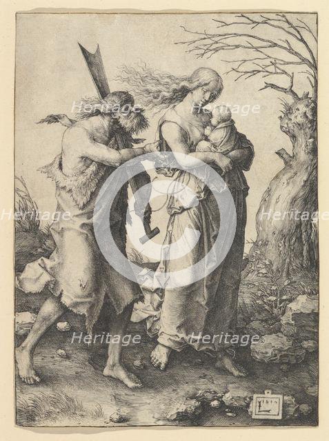 Adam and Eve after the Expulsion, 1510. Creator: Lucas van Leyden.