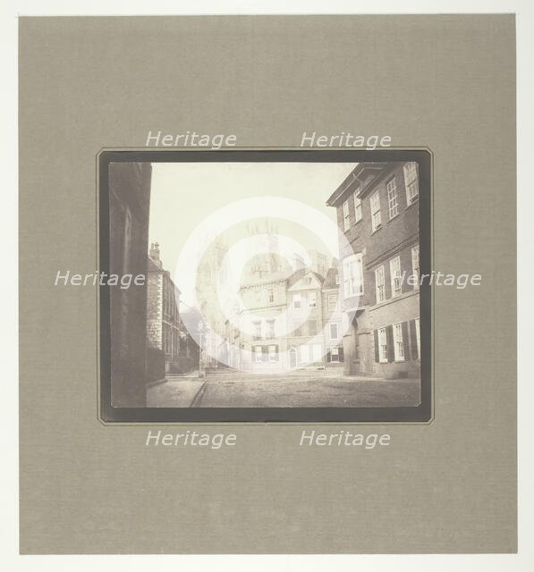 A Scene in York - York Minster from Lop Lane, July 28, 1845. Creator: William Henry Fox Talbot.