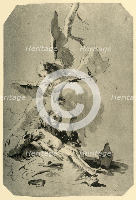 'Hagar and Ishmael', 1735, (1928). Artist: Giovanni Battista Tiepolo.