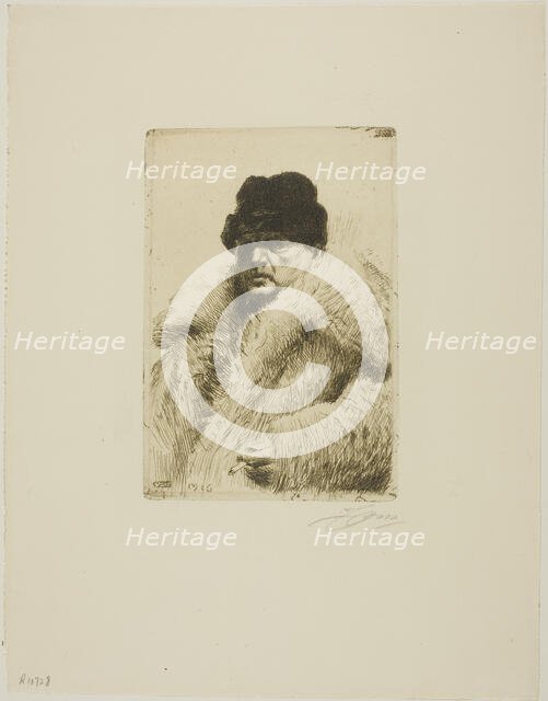 Self-Portrait 1916, 1916. Creator: Anders Leonard Zorn.