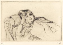 Rest, 1888/1890. Creator: Berthe Morisot.