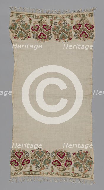 Towel, Mytilene, 18th century. Creator: Unknown.