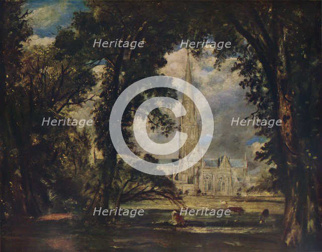 'Salisbury Cathedral', c1823. Artist: John Constable.