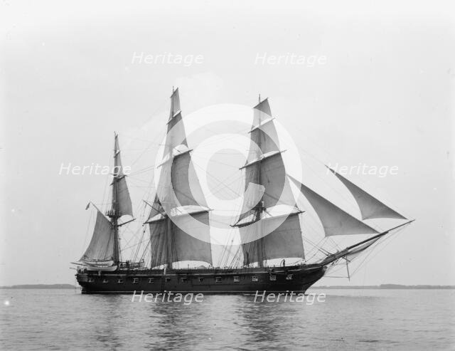 U.S.S. Constellation, between 1890 and 1901. Creator: Unknown.