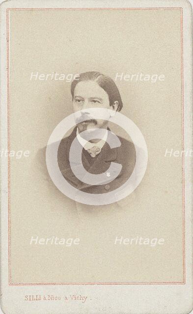 Portrait of the composer Giovanni Bottesini (1821-1889). Creator: Photo studio Silli, Nice  .