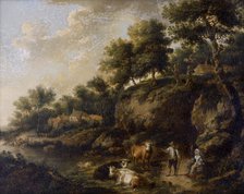 'Landscape with Cowherd', 18th century. Artist: Henricus Josephus Antoniessen.