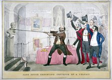 'Jack Ketch executing sentence on a culprit', 1832.                                 Artist: Anon