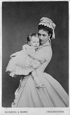 Princess of Wales and Princess Maud of Wales, 1872. Artist: Unknown