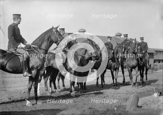 Fort Myer Horse Shows - Army Officers Who Took Part in London Horse Show, 1912. Creator: Harris & Ewing.