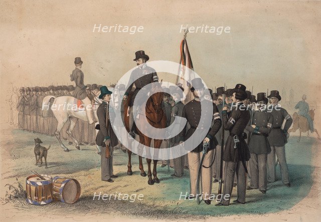 Münchner Volksbewaffnung. Landwehr-Freikorps, 1848.