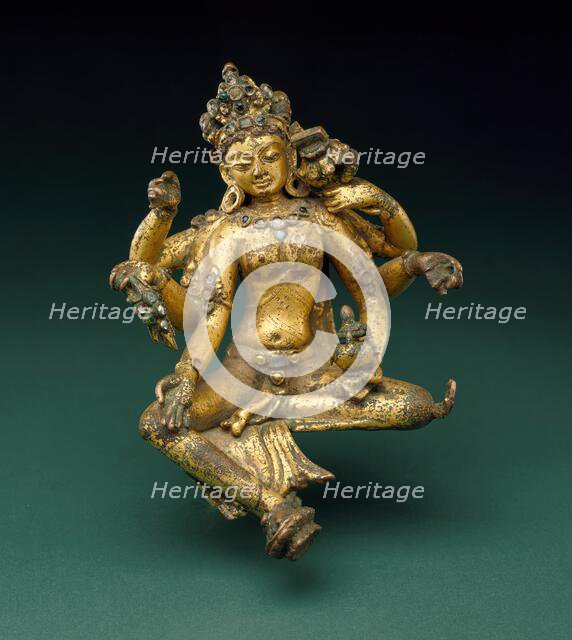 The Buddhist Goddess Vasudhara, 12th century. Creator: Unknown.