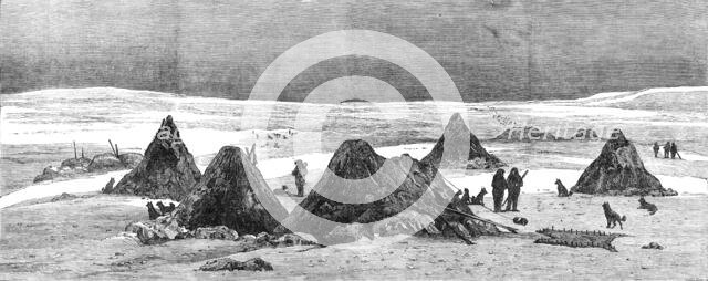 The American Franklin Search Expedition: autumn camp on King William's Land, 1881. Creator: Crane.