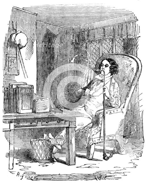 Illustration from "A Long-Vacation Vigil" by Cuthbert Bede, B.A., 1854. Creator: Unknown.