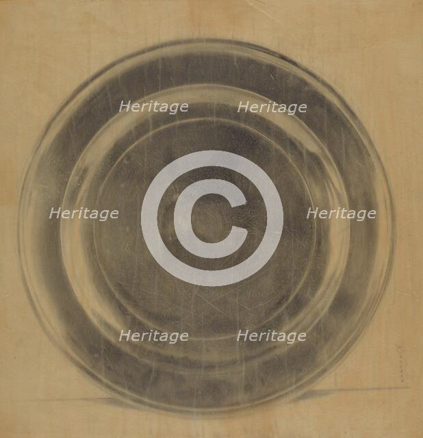 Pewter Platter, c. 1937. Creator: Harry Goodman.