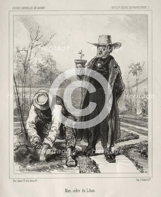 Faite et Gestes du Propriétaire. Creator: Paul Gavarni (French, 1804-1866).