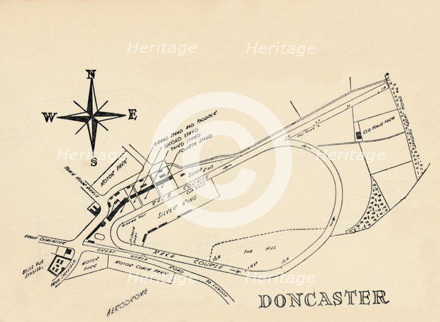 Doncaster Race Course, 1940.