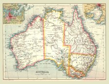 Map of Australia, 1902.  Creator: Unknown.