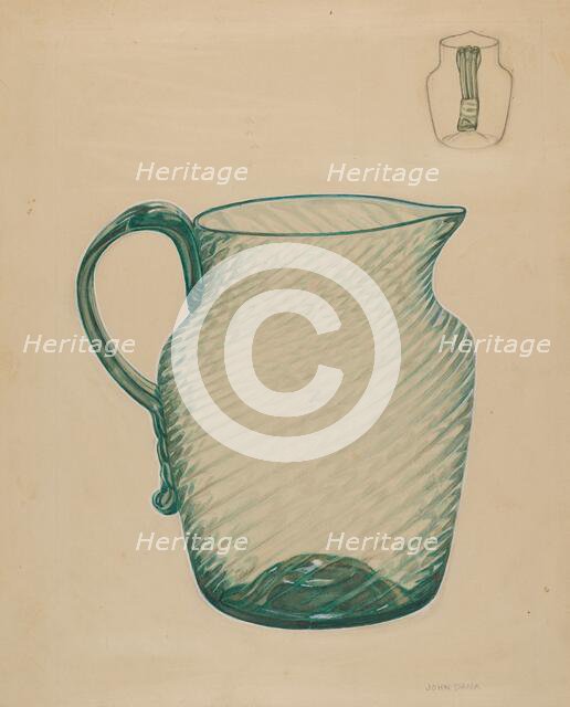 Water Pitcher, c. 1936. Creator: John Dana.