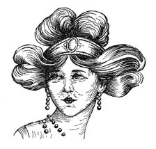 Woman's hairstyle, 1910. Artist: Unknown