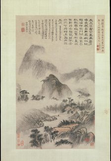 Landscape Painted on the Double Ninth Festival, dated 1705. Creator: Shitao.