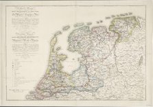 Nouvelle Carte des Sept Departemens de la Hollande/ New map of the seven Dutch...(1811-1812).  Creator: Jan Gerritsz. Visser.
