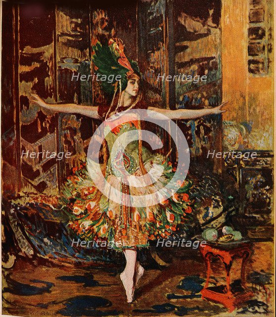 Tamara Karsavina. Cover of the Jugend Magazine, 1914. Artist: Blanche, Jaques-Èmile (1861-1942)