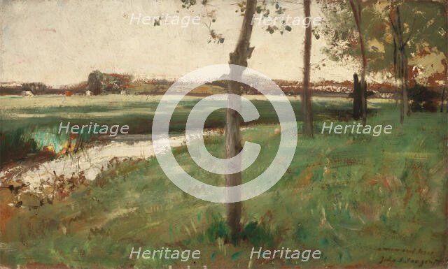 Meadow and Stream, between 19th and 20th century. Creator: Unknown.