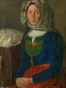 Lower Austrian farmer's wife, 1858. Creator: Michael Neder.