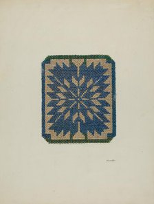 Coverlet (Section), c. 1941. Creator: Cornelius Christoffels.