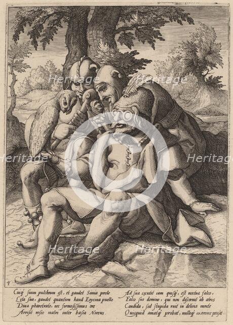 The Wisdom of Fools, c. 1592. Creator: Goltzius, Workshop of Hendrick, after Hendrick Gol.