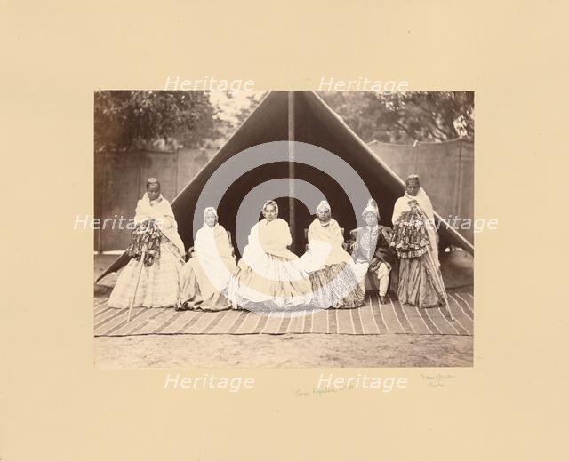 Three Nepalese Wives, about 1870s. Creator: Bourne & Shepherd.