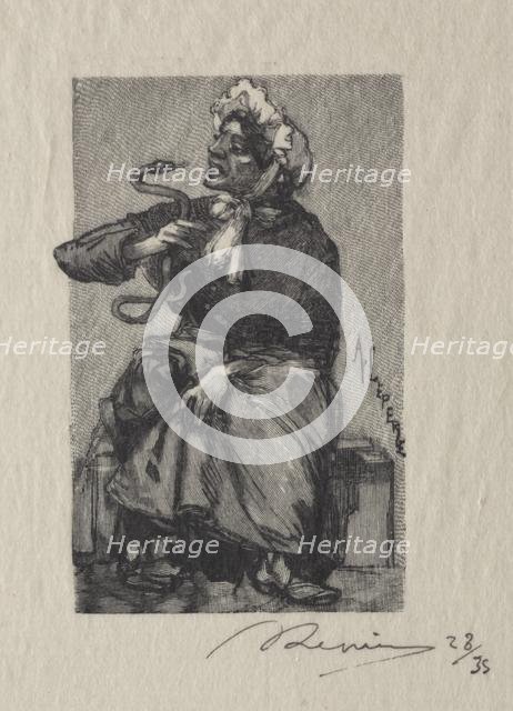 Marchande de Serpents, 1889. Creator: Auguste Louis Lepère (French, 1849-1918).