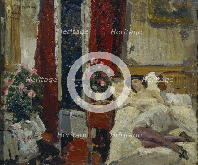 In the room. Artist: Korovin, Konstantin Alexeyevich (1861-1939)