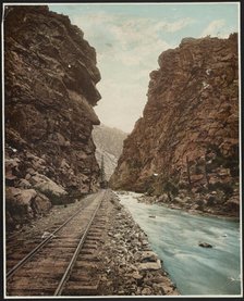 Clear Creek Canon, Colorado, c1899. Creator: William H. Jackson.